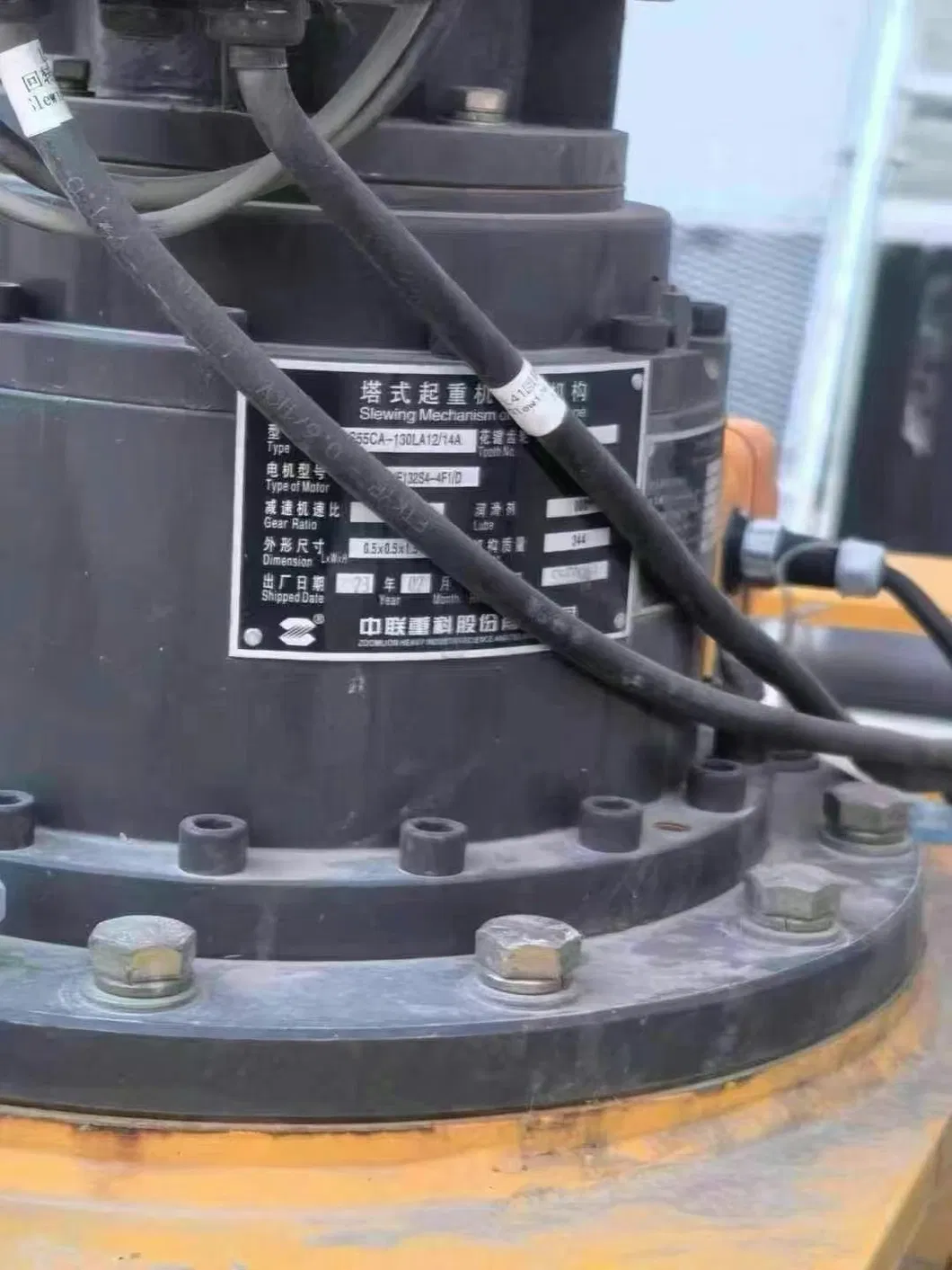 Heavy-Duty Lifting Power Zoomlion 6515-10 Tower Crane Hoisting Equipment with Wide Lifting Range