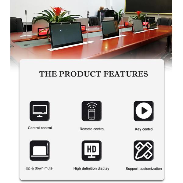 15.6Inch Motorized Computer LCD Monitor Lift For Paperless Conference System