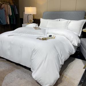 China 100% Cotton White Bedding Sheet Set For Five Start Hotel wholesale