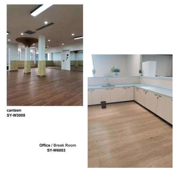 4mm SPC Core Vinyl Plank GKBM DM-W40023 Stone Plastic Composite Hickory Unilin Click