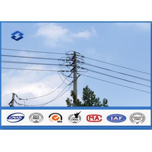 China Overhead Transmission Line Steel Utility Pole with Hot dip Galvanization on sale