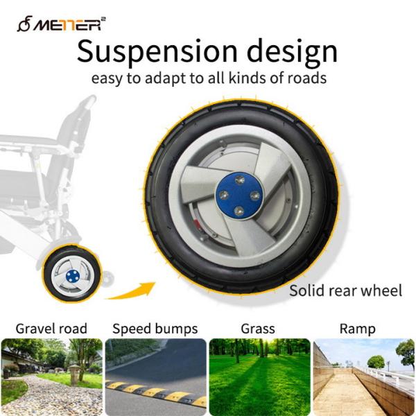 6km/h Portable Foldable Lightweight Power Wheelchair ISO13485 Approved