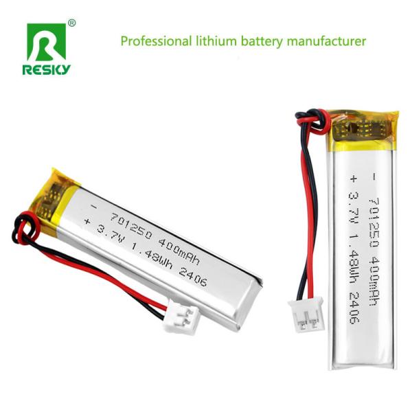 Lithium Polymer Battery Pack 701250 3.7V 400mAh 1.48wh Power Li-Polymer Battery For Smart Lock