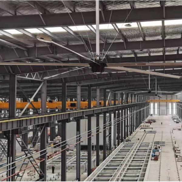7.1m 1.5kw Big Residential Ceiling Fans Large Industrial 24ft Ceiling Fan For Workshops