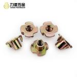 Tee nuts toothed 4 prong spring nuts T-Nut sliding drop slot four claw M6