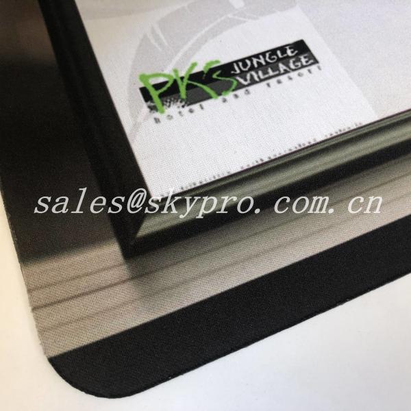ROHS Standard Neoprene Fabric Roll Bar Mats 3D Logo Custom Printing