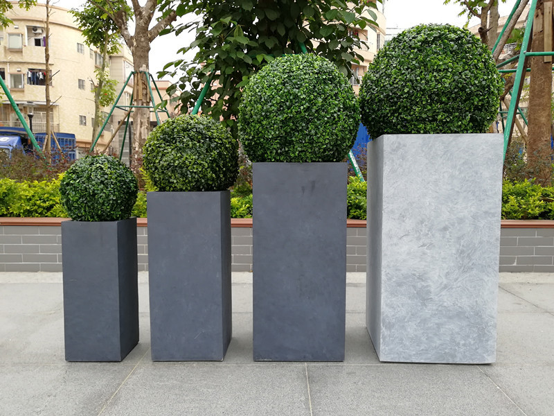 China 7-8 Years Indoor Life Time Fiber Clay Planter For Tall Rectangle Spaces wholesale