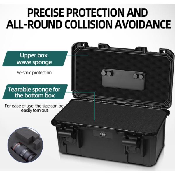 Lockable Waterproof Tool Case IP67 446x266x222mm PP/ABS