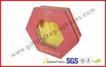 Octangle Chocolate Packaging Boxes / Window Boxes Hot Stamping Boxes