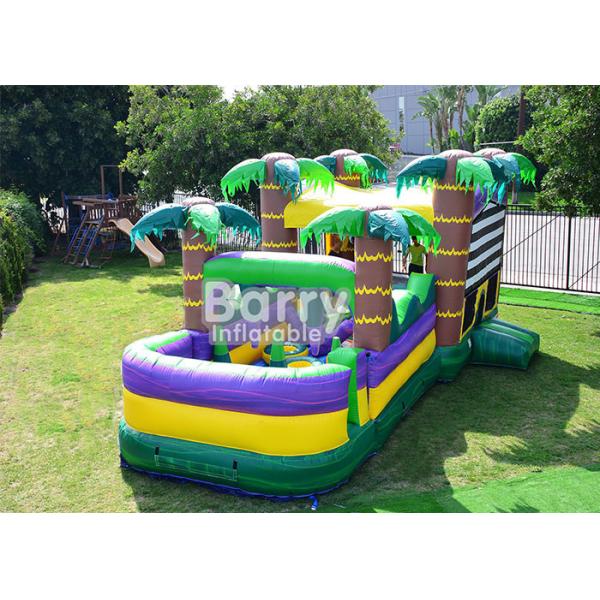 Customized 0.5mm PVC Inflatable Bounce House With Slide Combo