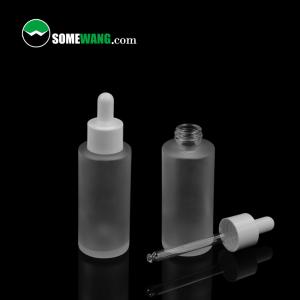 China 40ml Glass Dropper Essential Oil Container Matte Black Essential Oil Bottle ISO9001 wholesale