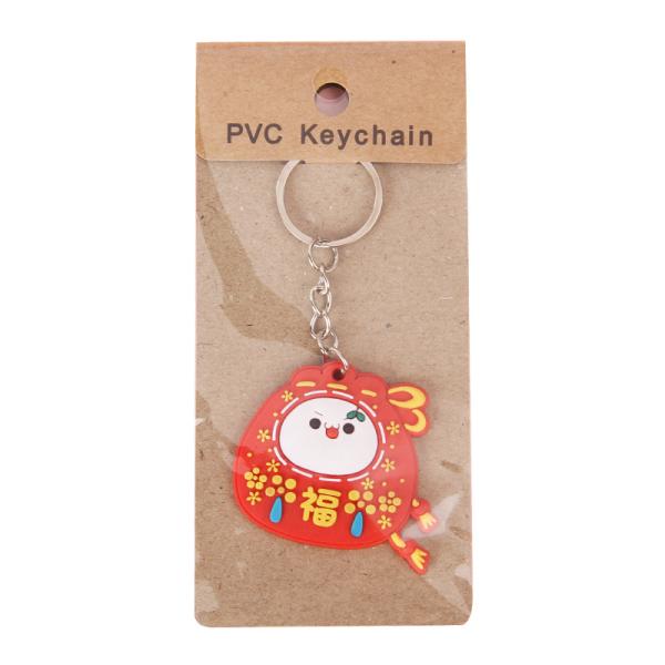 PU Key Chain Ornaments , Resin pitbull dog keychain Electroplated 0.02kg