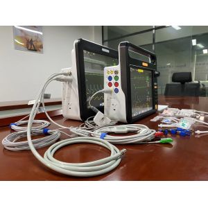 Multiparameter Heart Rate Monitor Veterinary Use Multilanguage With ECG SPO2