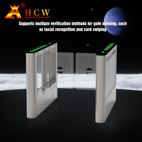 Quality HCW CE Face Recognition Turnstile Entrance Gates IP54 Waterproof Bidirectional for sale