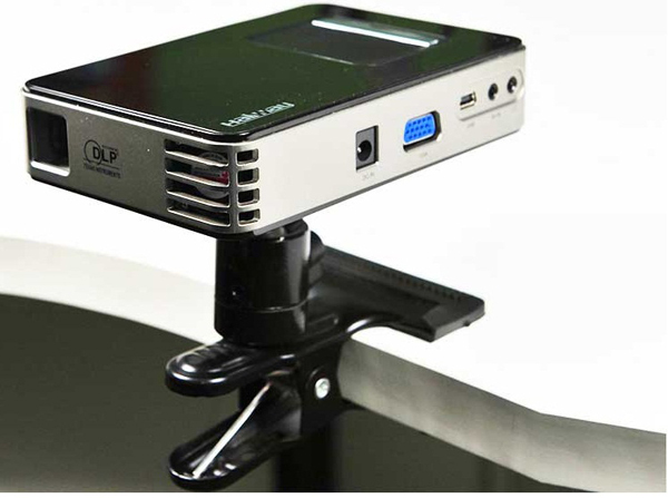 Big clip mini pico portable projector bracket lift mount support universal head clamp