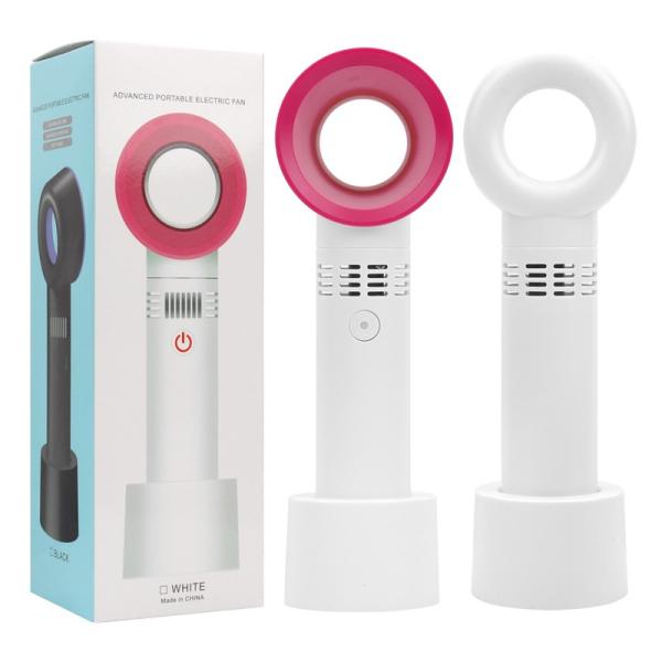 Cooling Air Mini Handheld Bladeless Fan with USB Rechargeable Charging Time 2-3 Hours