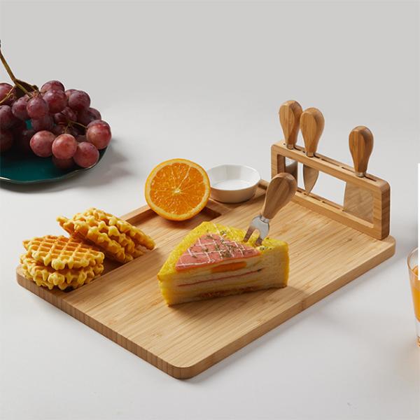 Dishwasher Safe Cheese Bamboo Cutting Board Serving Tray