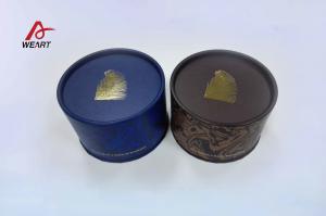China Small Surface Hot Stamping Jewelry Round Gift Boxes For Ring Package , Recycled wholesale