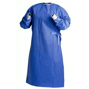 Round Neck Elastic Cuff AAMI Level 3 Disposable Isolation Gown