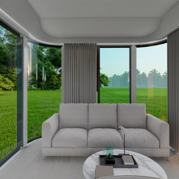 Space capsule Tiny home Mobile modular houses prefabricated space capsule house with bathroom