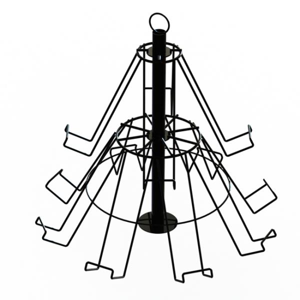 12 Bottles 2 Layers Beverage Display Rack For Promotion Wine Tree Stand