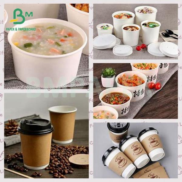 Noddles Bowl 225gsm Waterproof PE Coated Coffee Cup Paper Roll