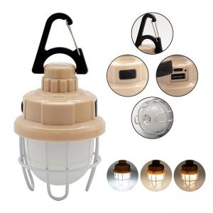 China Rechargeable 2 In 1 LED Camping Lantern 7.4x7.4x14.3cm Small LED Lantern ABS PS Plastic wholesale