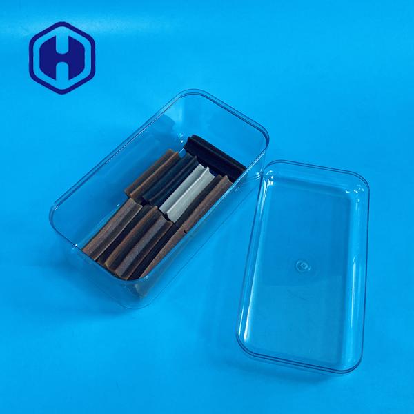 PET Dessert Candy Cookie Treat Square Plastic Box For Kitchen DIY Packing