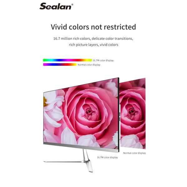 Desktop AIO Frameless PC 1920*1080P FHD Core I3 I5 I7 16GB RAM 480GB SSD 1TB HDD 21.5 inch 23.8 Inch