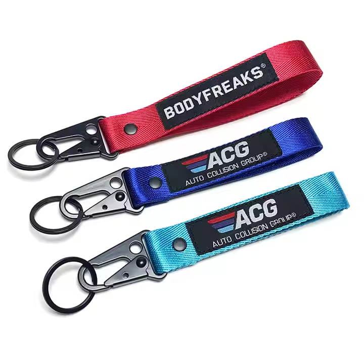 Customized Key Lanyard Nylon Personalized Creative Car Keyring Lanyard Polyester
