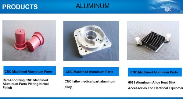 CNC Machined Aluminum Parts Anodized Chromate CNC Machined Aluminum Parts + - 0.01 mm