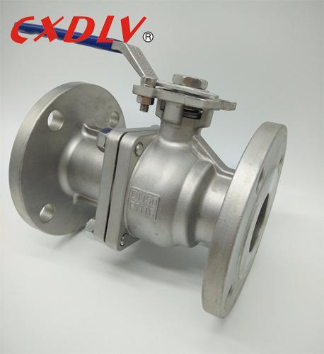 Electric Actuator Direct Mounting SS Ball Valve Flange Type Nominal Size DN50 ~ DN200 1