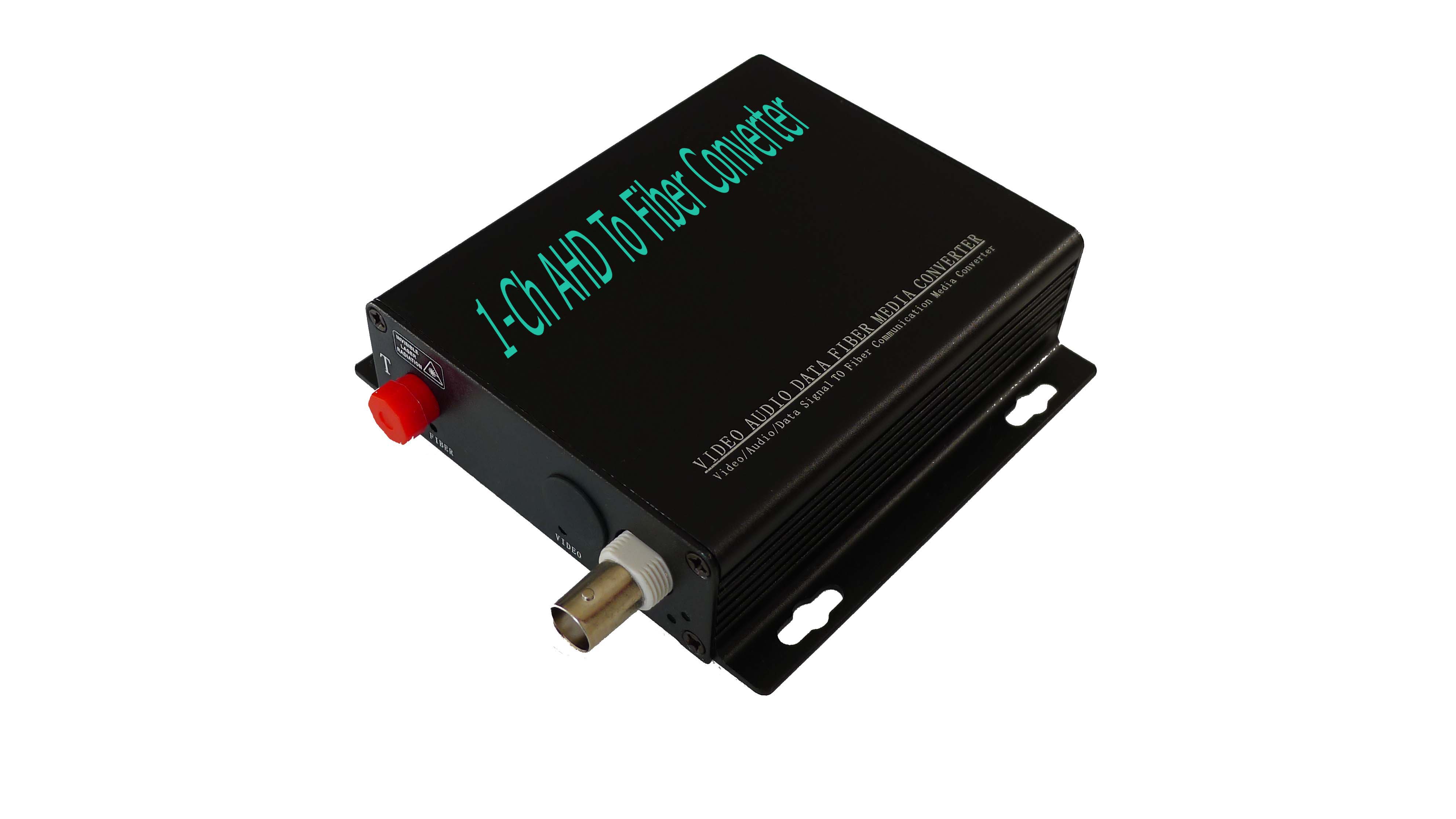 China 1-CH 1080P digital AHD fiber transmitter and receiver,AHD to fiber converter,singlemode,up to 20KM wholesale