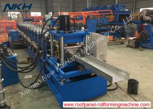 China Galvanized Sheets Purlin Roll Forming Machine With Post Punching / Cutting on sale