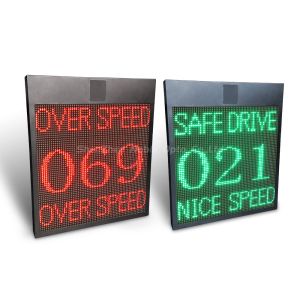 China Pole Mount Solar Powered Radar Speed Signs for Quick and Easy Installation Display Color Red And Green wholesale