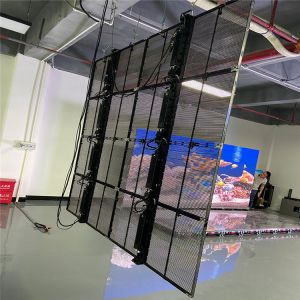500*1000mm P3.91 Indoor Transparent LED Display