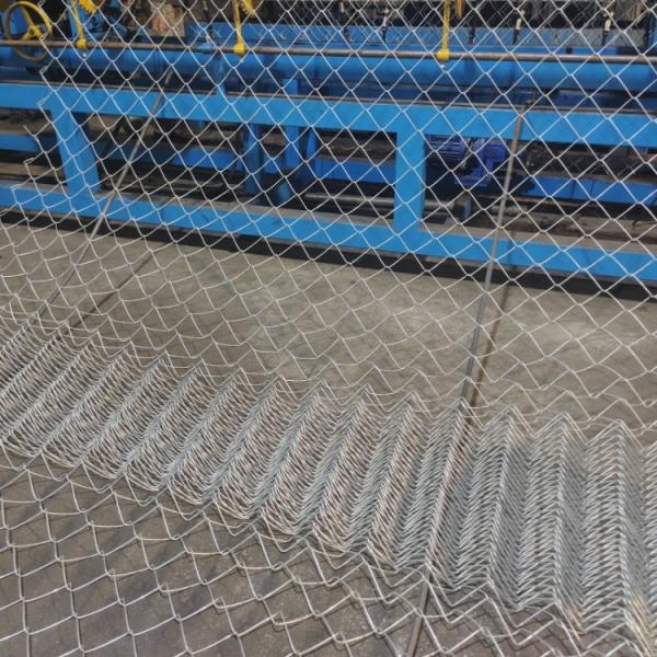 Height 1.8 M Farm Diamond Chain Link Fencing Hot Dipped Galvanized
