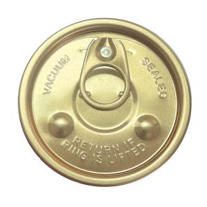 Recyclable 3D Coffee Tin Can Lid Customized With Embossing Printing