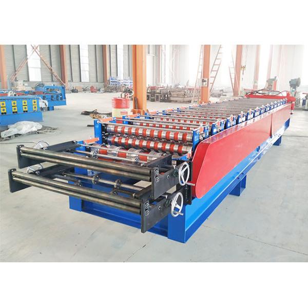 Steel Structure Cold Roll Forming Machine , Double Layer Forming Machine Voltage 380V