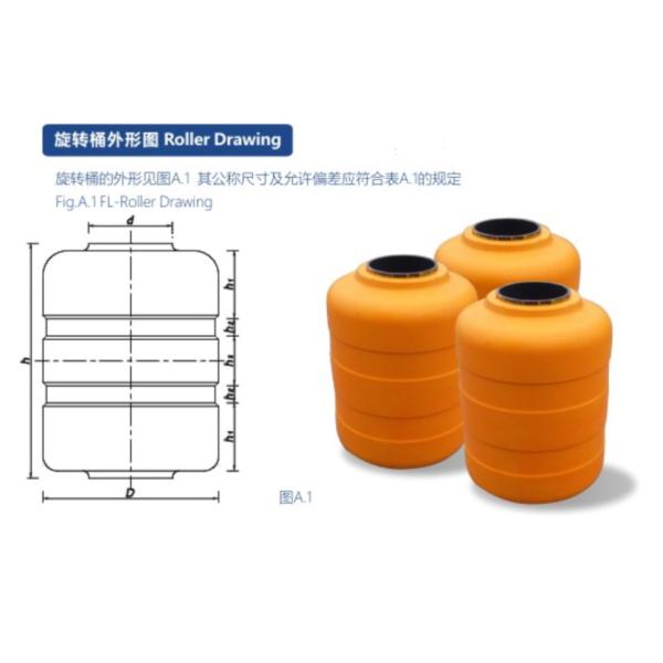 Traffic Safety EVA Buckets Rolling Guardrail PU And PVC Roller Barrier For Highway
