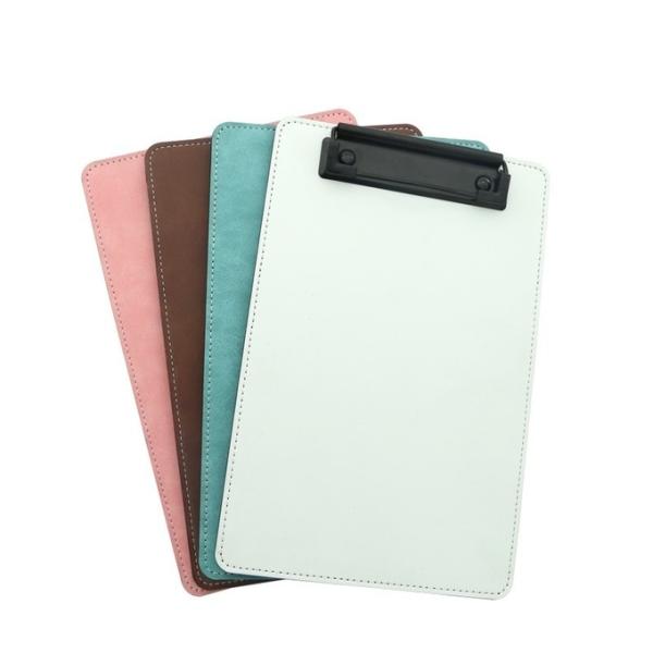 Sublimation Folders File Clipboard Blank Custom Logo A4 A5 PU Leather Sublimation Clipboards