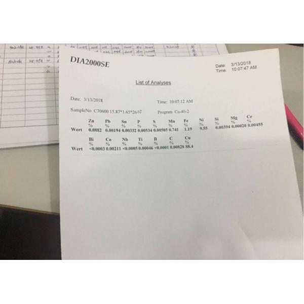 ASTM B111 C70600 COPPER ALLOY TUBE HIGH STRENGTH FOR BOILER HEAT EXCHANGER AIR CONDENSER