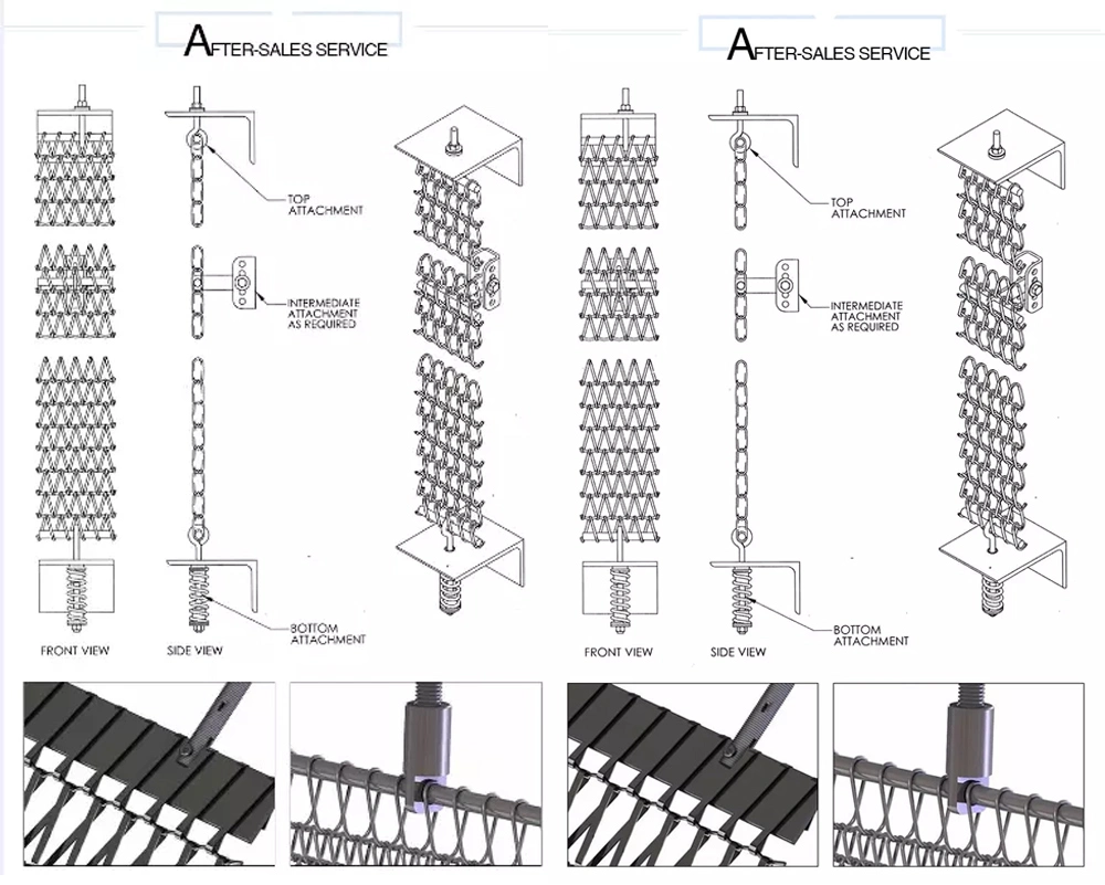 Stainless Steel 304 Food Grade Wire Mesh Conveyor Belt for Freezer Food