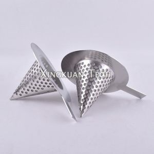 Buy cheap Temporary Stainless Steel Conical Strainer perforated woven for Pipeline from wholesalers