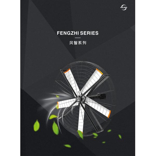 1.5m / 2m Diameter Wall Mounted Industrial Fans Flexible Installation