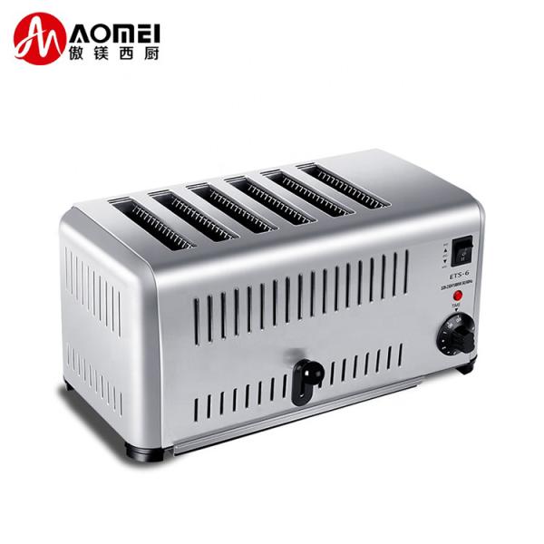 Quality 2500W Power Stainless Steel 6-Slice Toaster Breakfast Machine with ' Needs in Mind for sale