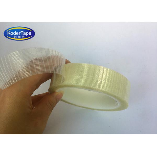 PET Fiberglass Mesh Filament Transparent Adhesive Tape Double Sided For Carpet Excellent Self Adhesion