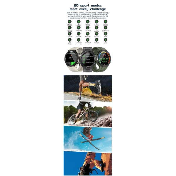 G18 Fitness Tracker Smartwatch 1.32 Inch Screen Waterproof Sports Smartwatch With BT Calling