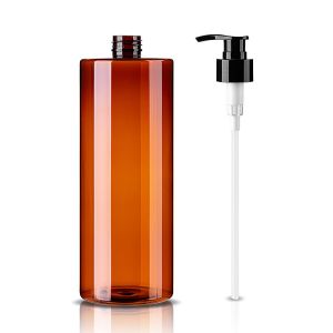 Custom Logo Large Capacity Plastic Shampoo Bottles With Dispenser