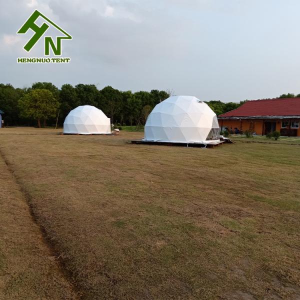 75kg/sqm Geodesic Dome Tent With 12mm Cotton Insulation Layer For Winter Cold Weather
